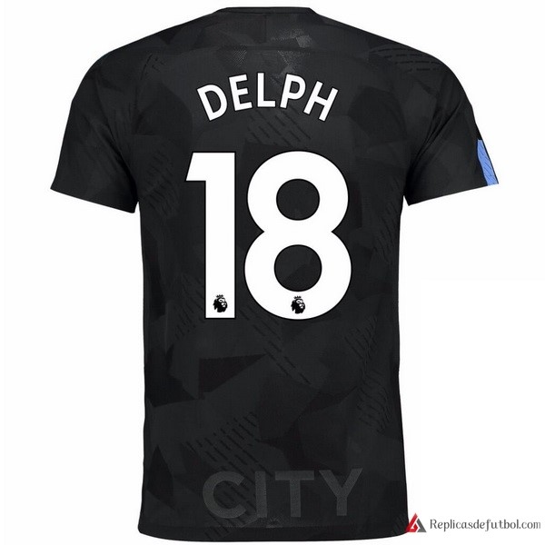 Camiseta Manchester City Tercera equipación Delph 2017-2018